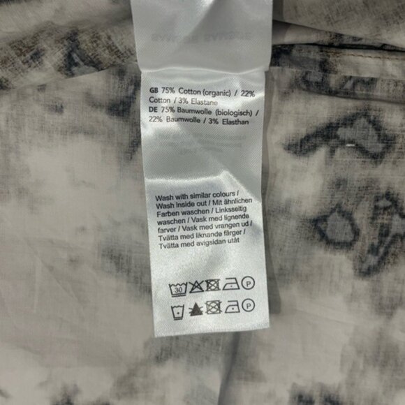 SAMSOE Women's Oversized Camo Clay Sleeveless Button Down Shirt , Size Small - Picture 5 of 7